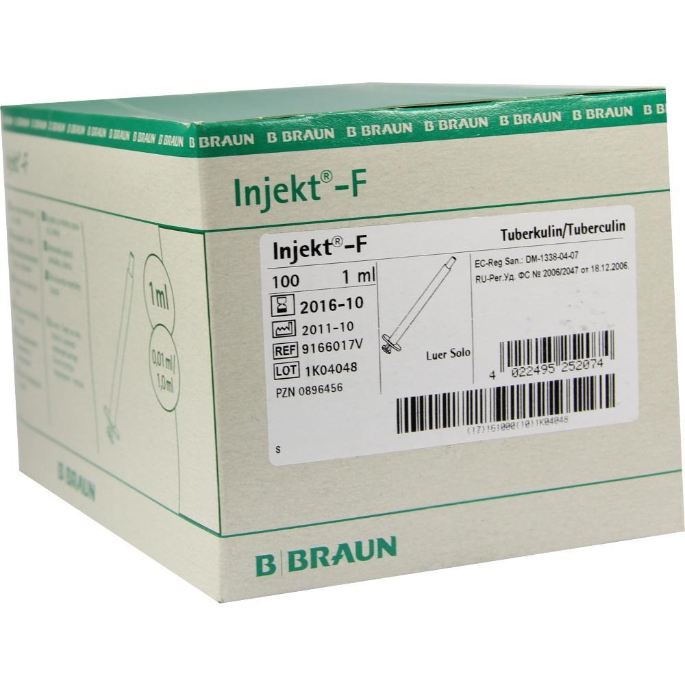 Karton mit Injektionsnadeln der Marke B Braun, 1 ml Volumen.
